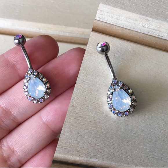 Jewelry - Iridescent Opalite Belly Button Ring